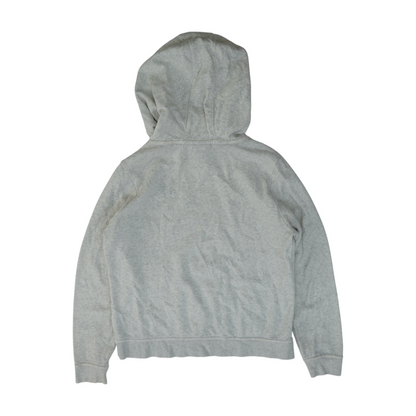 Gray Solid Hoodie Pullover