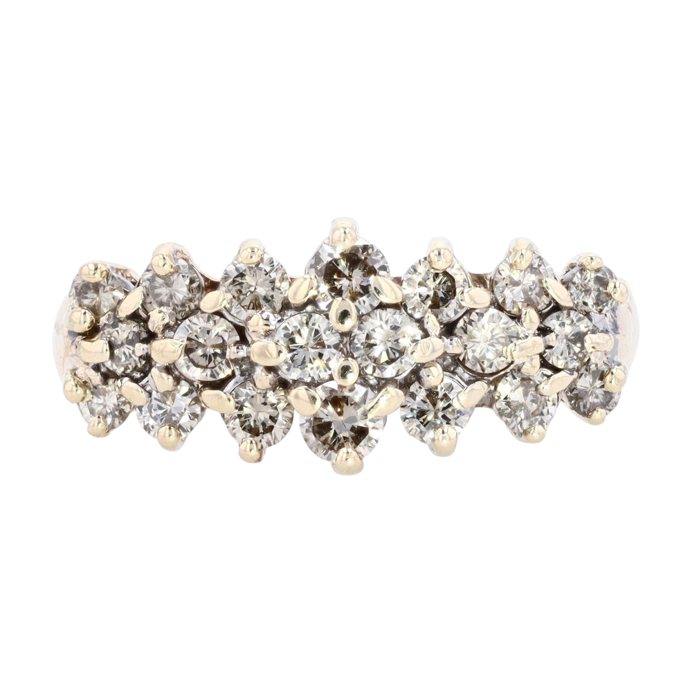 1 ctw 10K Yellow Gold Diamond Fashion Ring