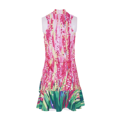 Pink Print Mini Dress