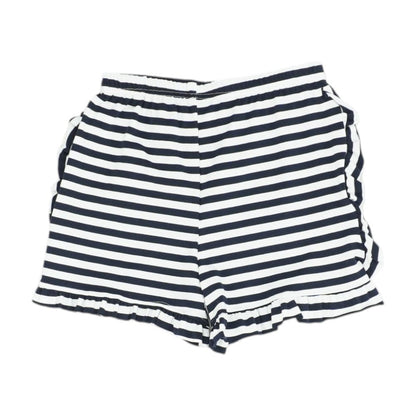 White Striped Shorts