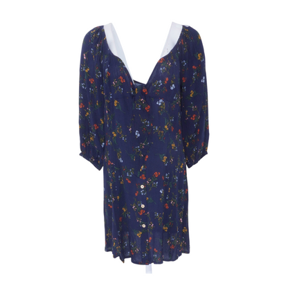 Navy Floral Mini Dress