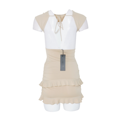 Beige Mini Dress