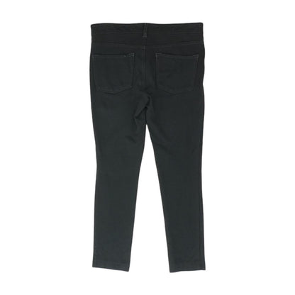Black Solid Five Pocket Pants