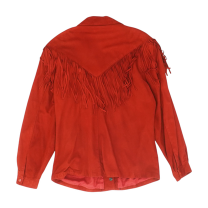 Vintage Red Fringe Jacket