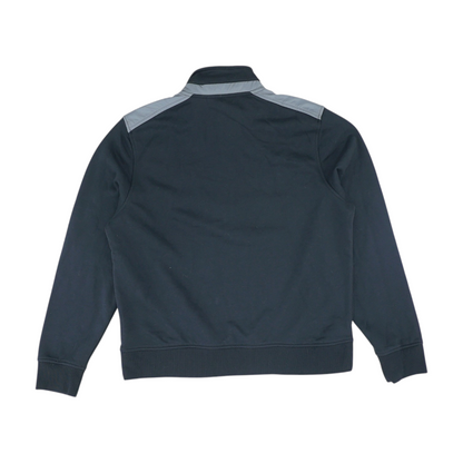 Black Solid 1/4 Zip Pullover