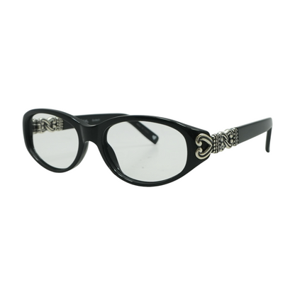 Black Sabrina Oval Prescription Eyewear