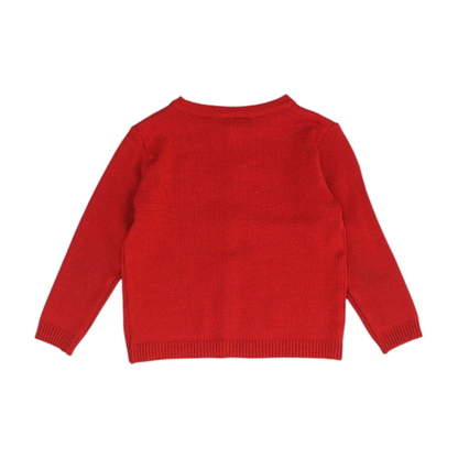 Red Cardigan Sweater