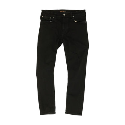 Black Solid Slim Jeans