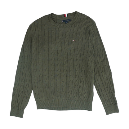 Green Solid Pullover Sweater