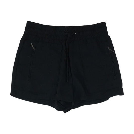Black Solid Active Shorts