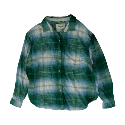 Green Plaid Button Down