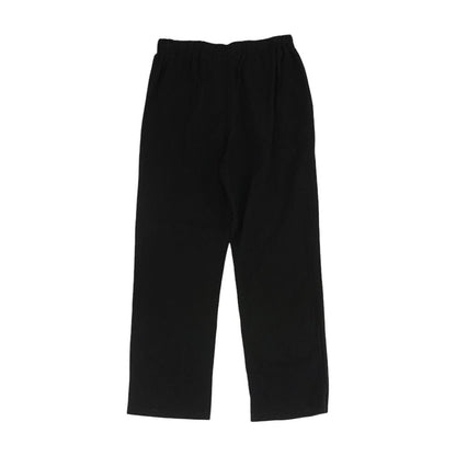 Black Solid Active Pants