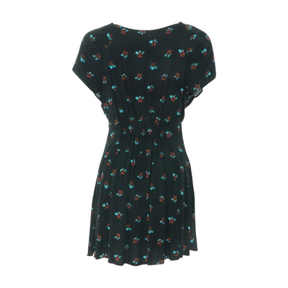 Black Floral Mini Dress