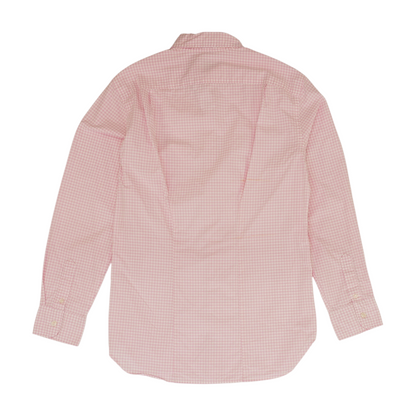 Pink Check Long Sleeve Button Down