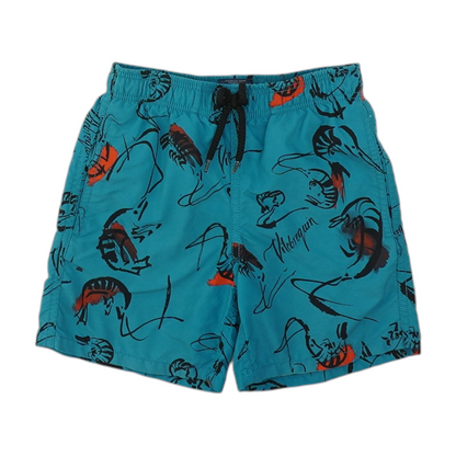 Blue Abstract Swim Bottom