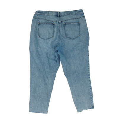 Blue Plus Mid Rise Straight Leg Jeans