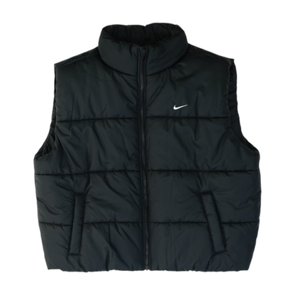 Black Solid Casual Vest