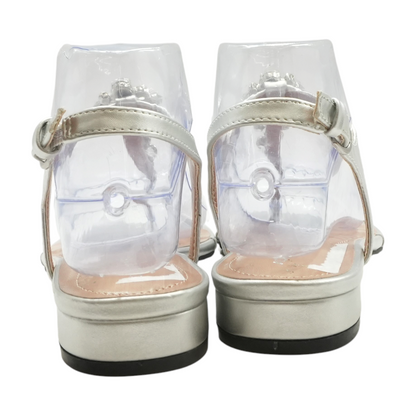 Silver Heeled Sandals
