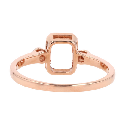 10K Rose Gold Morganite Fashion Ring