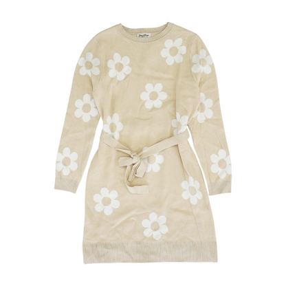 Beige Floral Dress