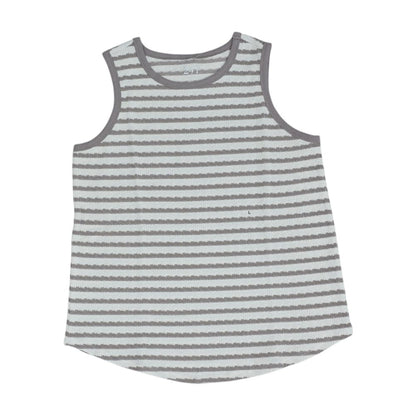 Beige Striped Tank Knit Top