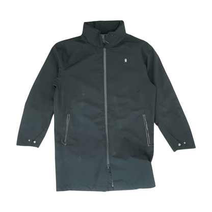 Black Solid Rain Jacket