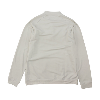 Beige Solid Sweatshirt Pullover