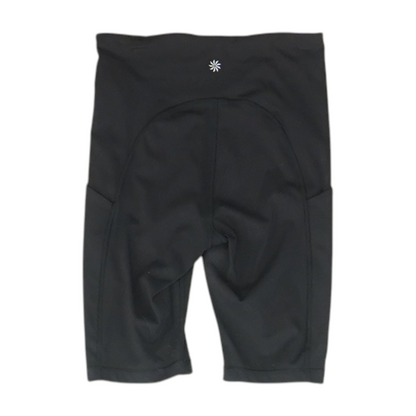 Black Solid Active Shorts
