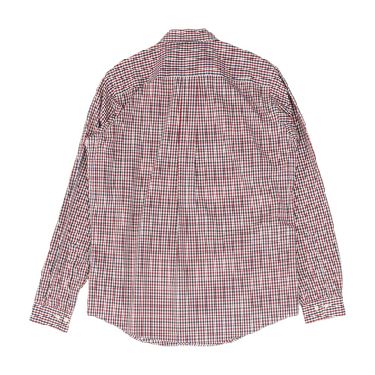 Red Plaid Long Sleeve Button Down