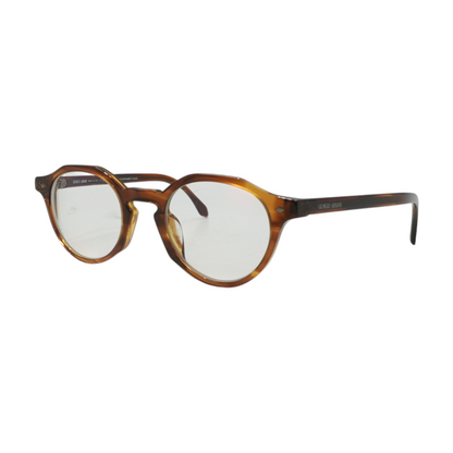 Brown AR 7264-U Round Prescription Eyewear