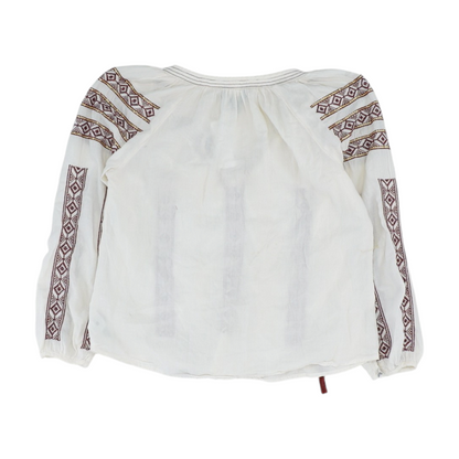 Beige Abstract Blouse