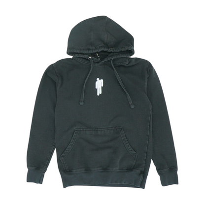 Black Solid Hoodie Pullover