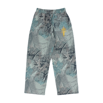 Brown Camo Wide Leg Pants
