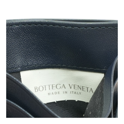 Intrecciato Denim Leather Card Case