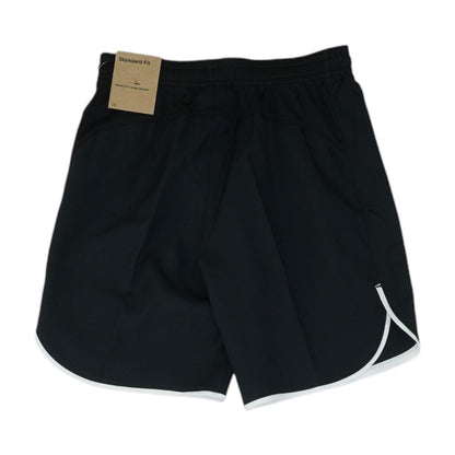 Black Solid Active Shorts