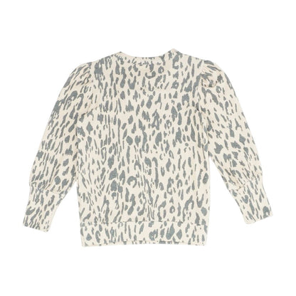 Beige Animal Print Sweatshirt