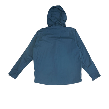 Blue Solid Rain Jacket