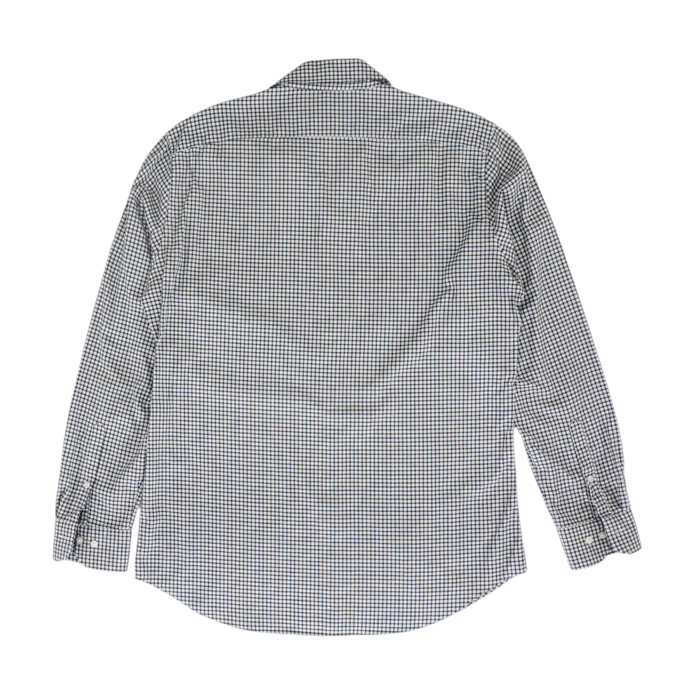White Check Long Sleeve Button Down