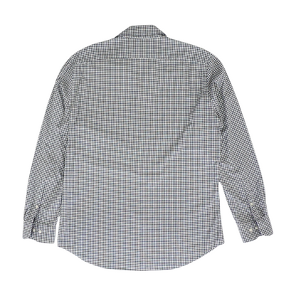 White Check Long Sleeve Button Down