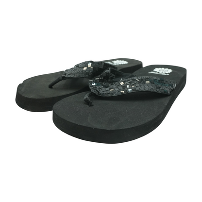Black Flip-Flop Sandals