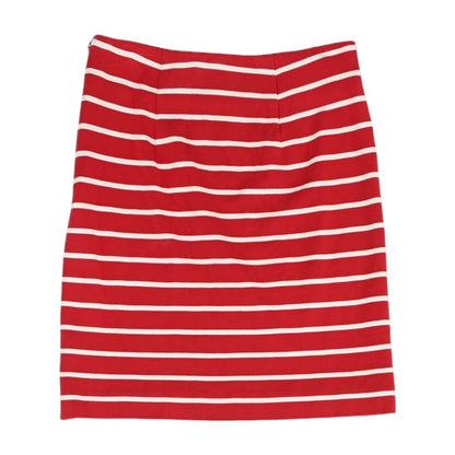 Red Striped Mini Skirt