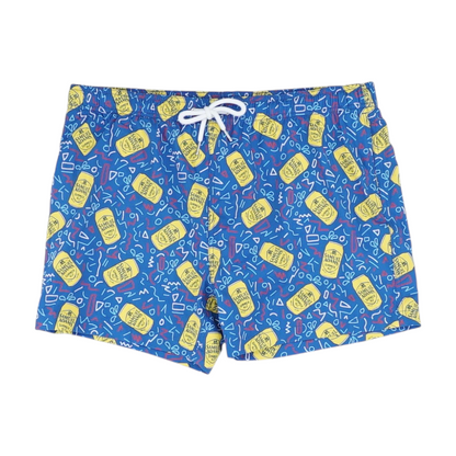 Blue Graphic Swim Bottom