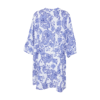 White Plus Floral Midi Dress