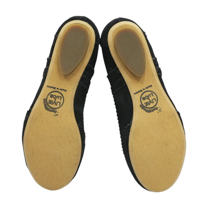 Black Slip-On Flats
