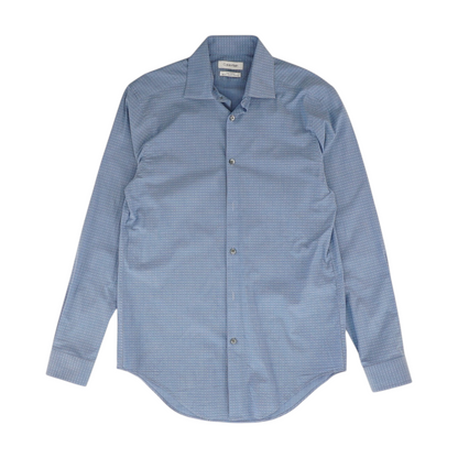 Blue Print Long Sleeve Button Down