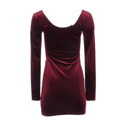 Maroon Mini Dress
