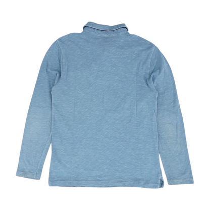 Blue Long Sleeve Polo