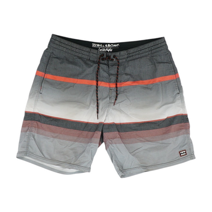 Gray Striped Swim Bottom