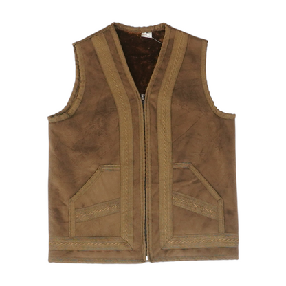 Brown Solid Vest
