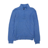 Blue Solid 1/4 Zip Pullover